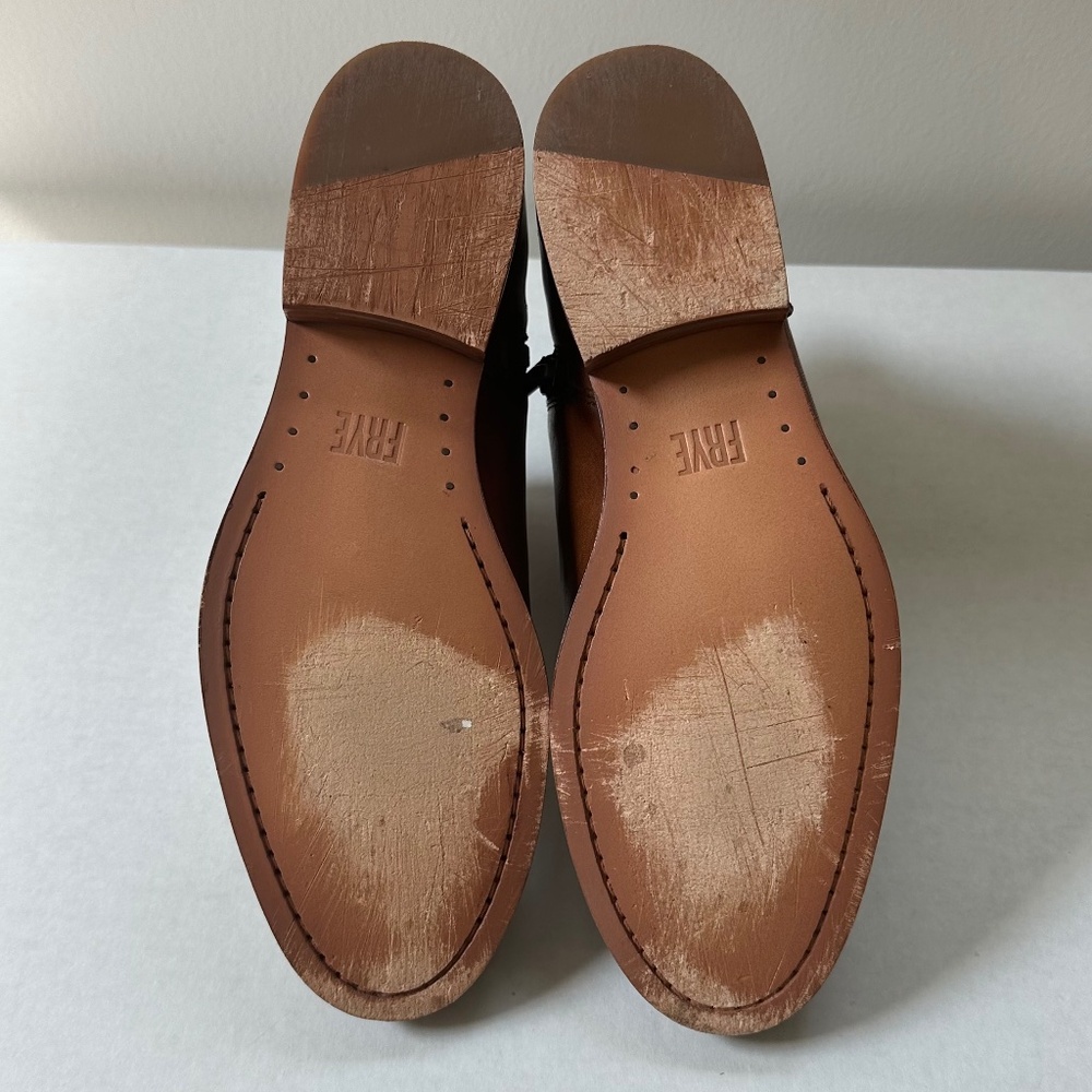 Frye Leather Melissa Ankle Boot in Caramel Color - Picture 3 of 6